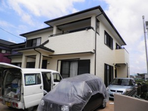 福岡県　粕屋郡　外壁　屋根　塗装工事　完了